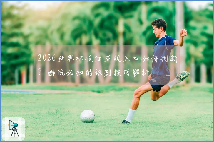 2026世界杯投注正规入口如何判断？避坑必知的识别技巧解析
