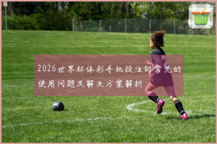 2026世界杯体彩手机投注时常见的使用问题及解决方案解析